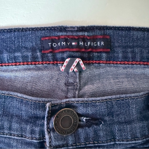 Tommy Hilfiger Blue Straight cropped Jeans Classic Style with stretch size 14 - Picture 4 of 6